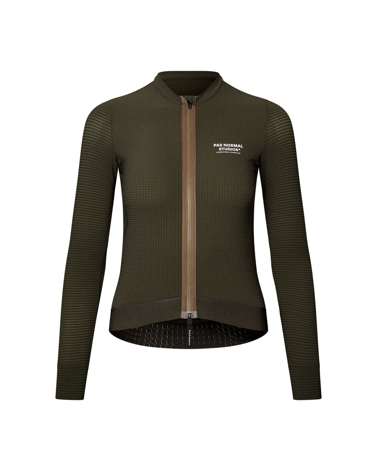 Maillot largo de mujer Pas Normal Studios Escapism en Dark Olive, vista frontal #Color_Dark Olive