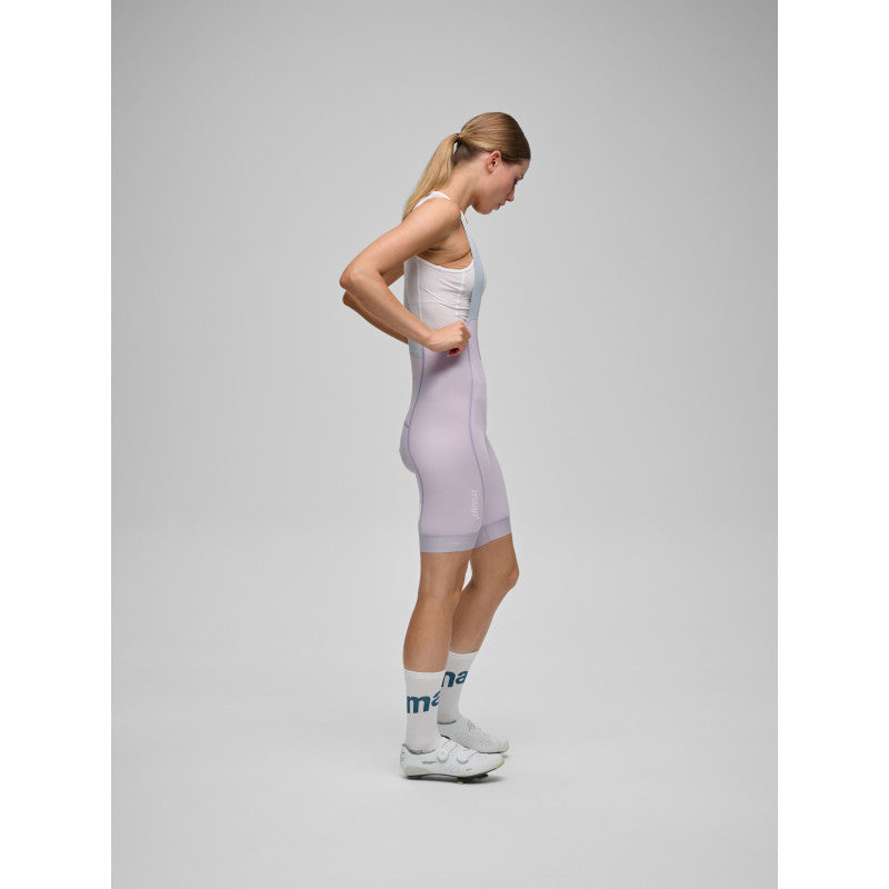 Culotte Corto Mujer Maap Training Bib 3.0 en Iris, detalle lateral #Color_Iris