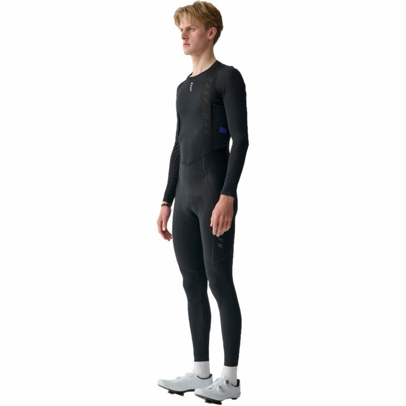 Culotte Largo Maap Team Bib Evo Thermal Cargo Tights en Negro, modelo, vista frontal #Color_Negro