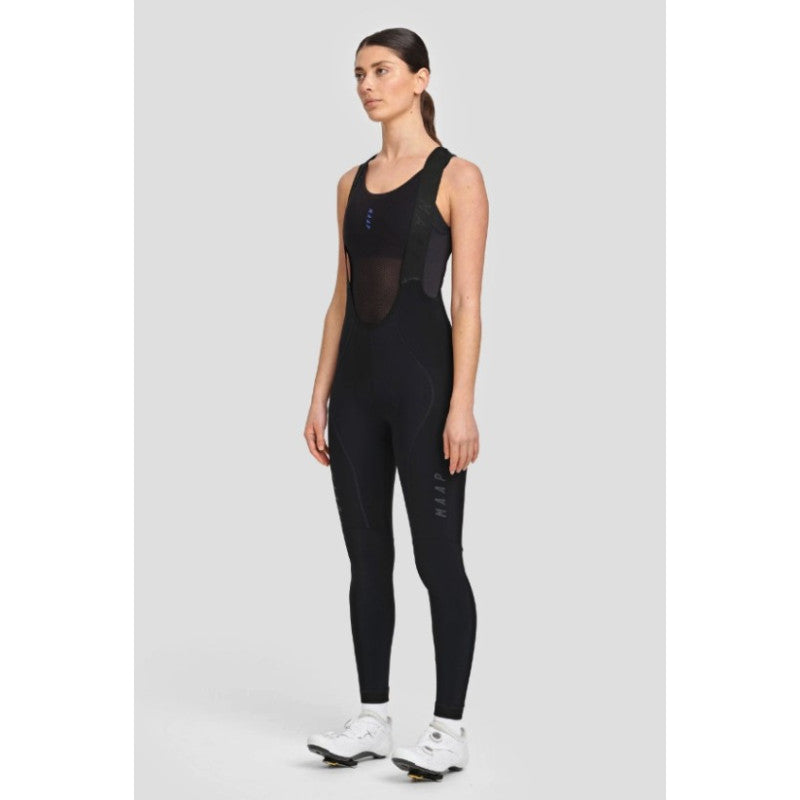 Culotte Largo Mujer Maap Team EVO Thermal en Negro, modelo, vista frontal #Color_Negro