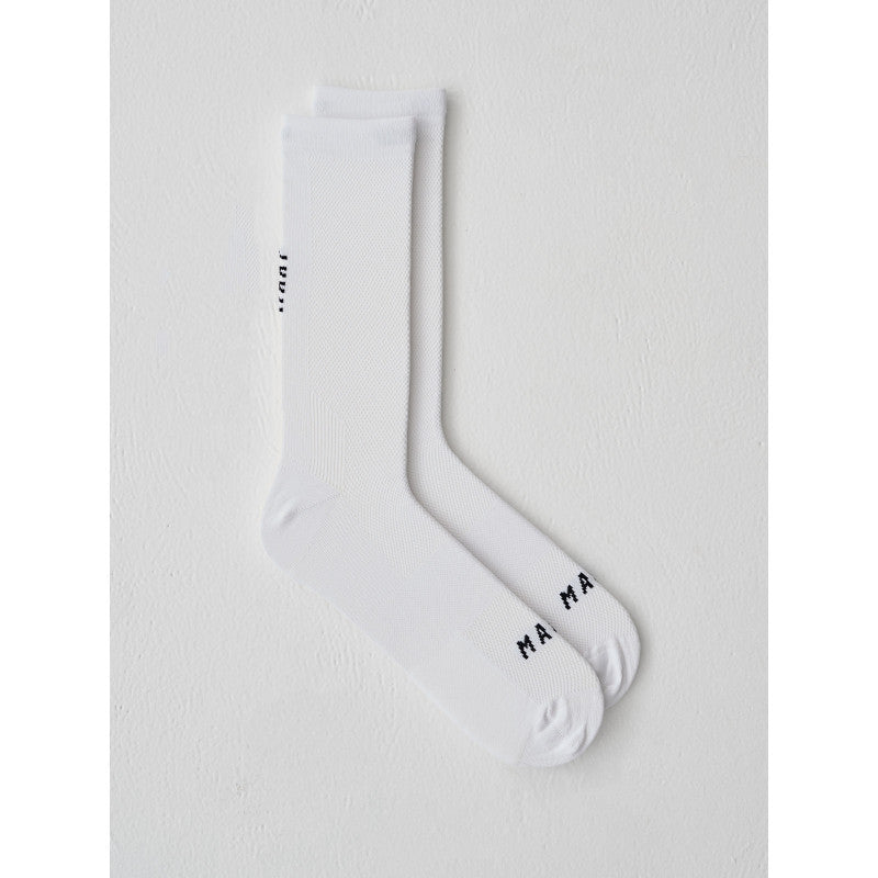 Calcetines Maap Division Mono Sock Long en Blanco, producto, vista frontal #Color_Blanco
