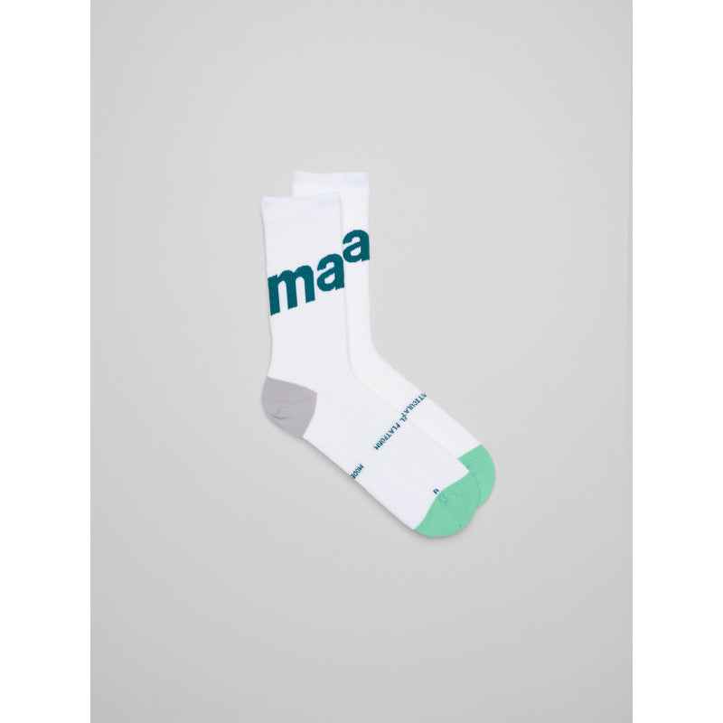 Calcetines Maap TM Team Sock en Blanco, producto, vista frontal #Color_Blanco