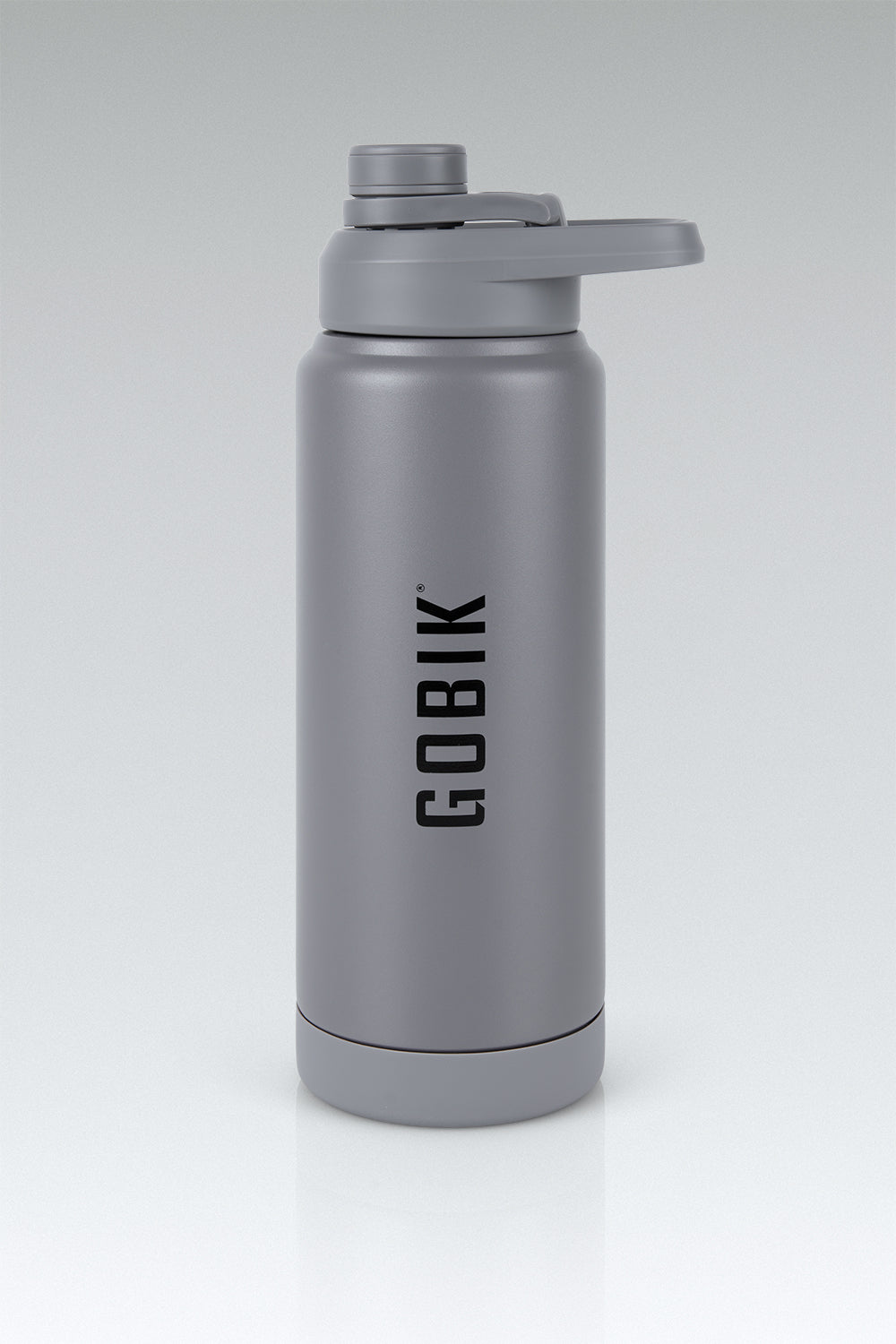 Botella Térmica Gobik Sui en Ironside, bodegón de la botella de acero gris de 750 ml #Color_Ironside
