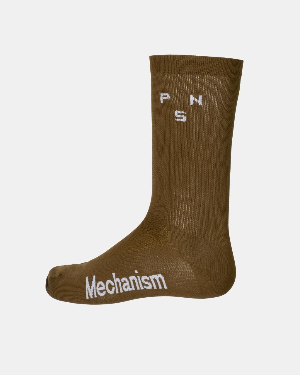 Mechanism Socks Dusty Brown en vista plana #Color_Dusty Brown
