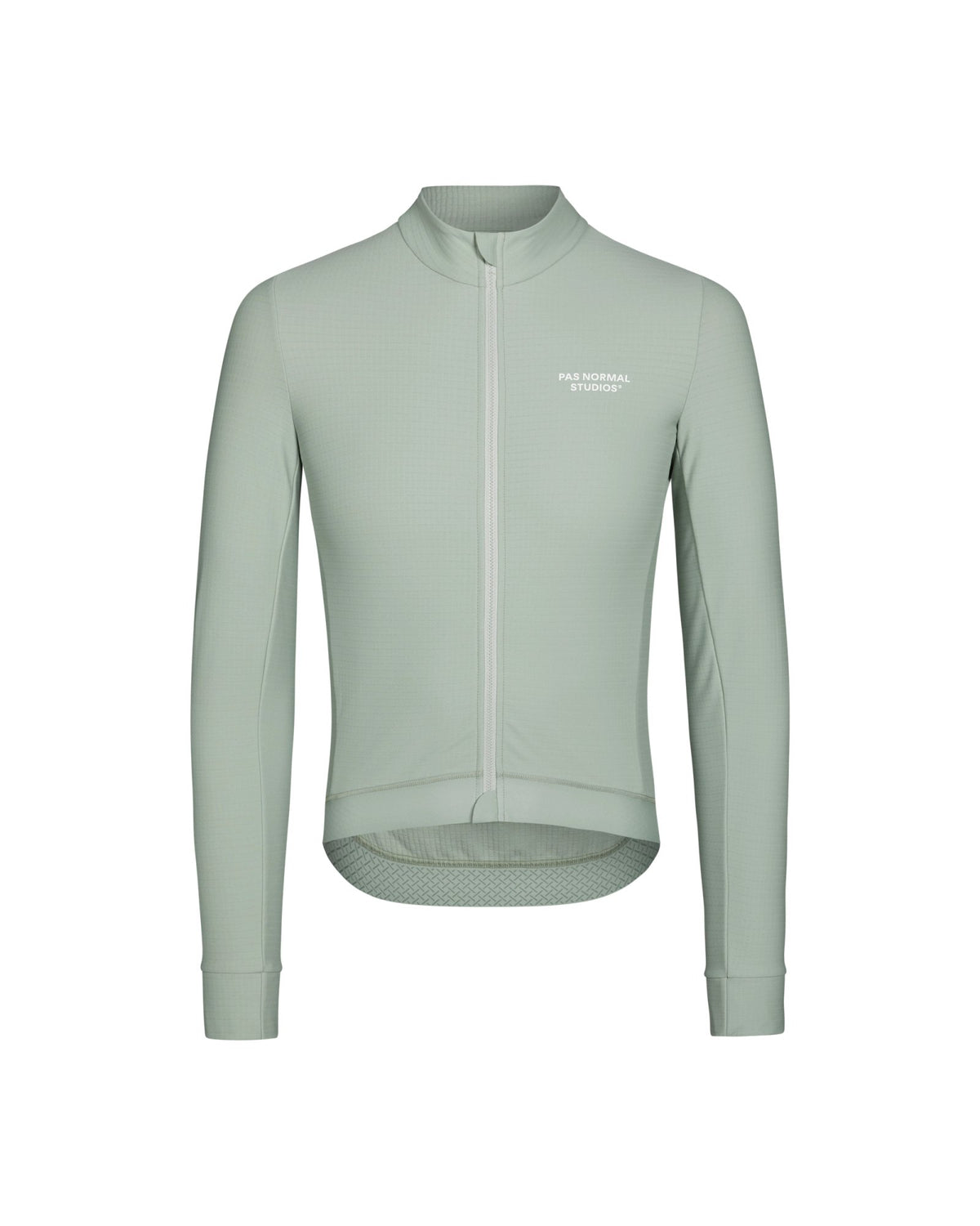 Maillot Largo Pas Normal Studios Essential en Celeste, producto plano sobre fondo #Color_Celeste