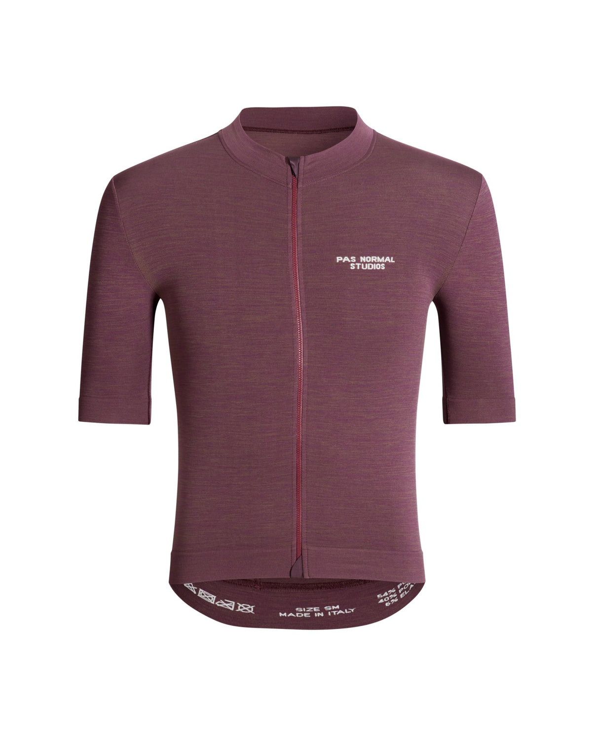 Maillot Corto Pas Normal Studios Escapism Knit en Dark Red, producto plano sobre fondo #Color_Dark Red