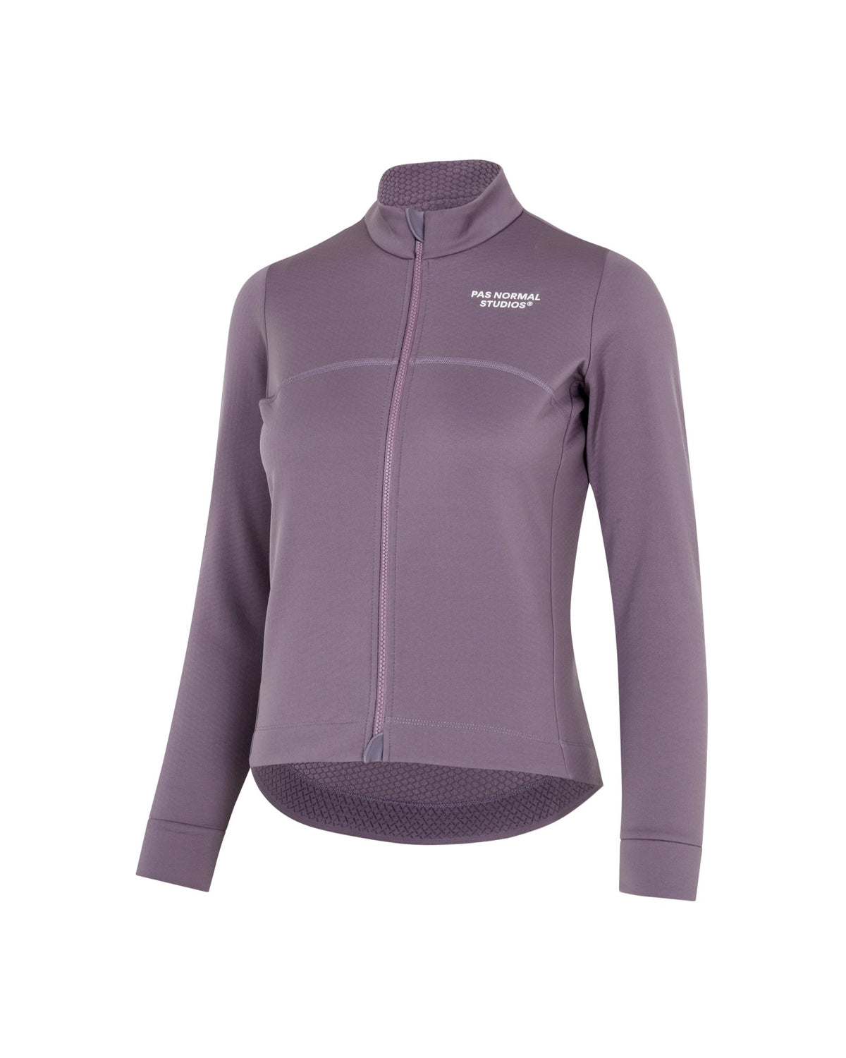 Maillot largo mujer Pas Normal Studios Essential Thermal en Dusty Purple, bodegón frontal alternativo #Color_Dusty Purple