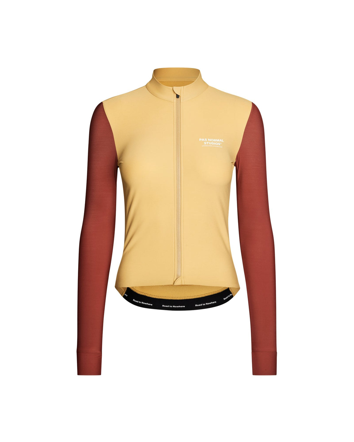 Maillot Largo Mujer Pas Normal Studios Mechanism en Camel / Marron, vista frontal #Color_Camel / Marron