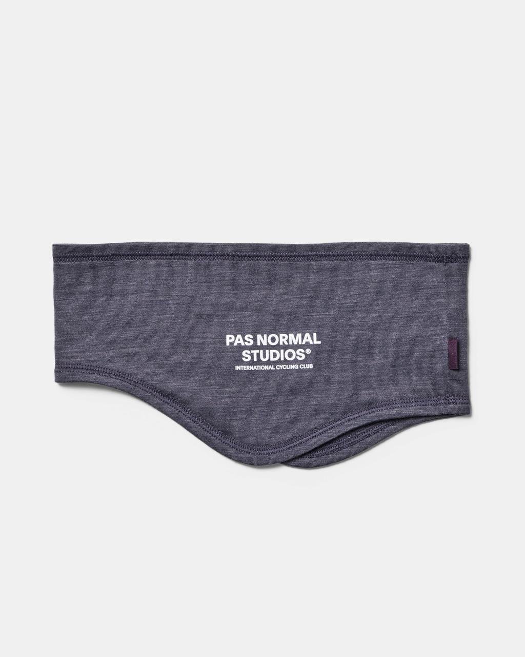 Cinta de Cabeza Pas Normal Studios Logo Merino Headband Steel #Color_Steel