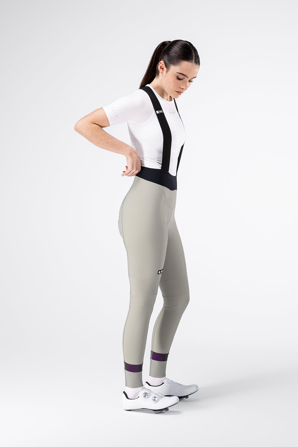 Culotte Largo Mujer Gobik Absolute 8.0 en Leek, vista frontal sobre modelo #Color_Leek