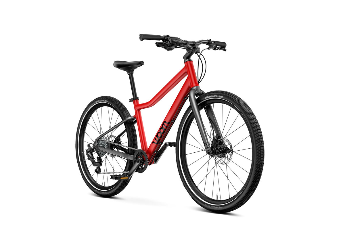 Bicicleta infantil woom EXPLORE 5 en Rojo, perspectiva #Color_Rojo