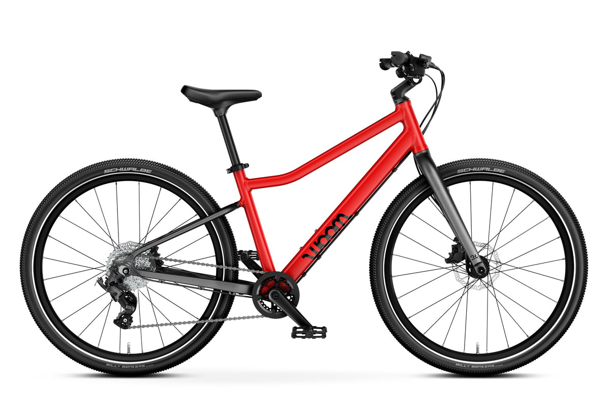 Bicicleta infantil woom EXPLORE 5 en Rojo, lateral #Color_Rojo