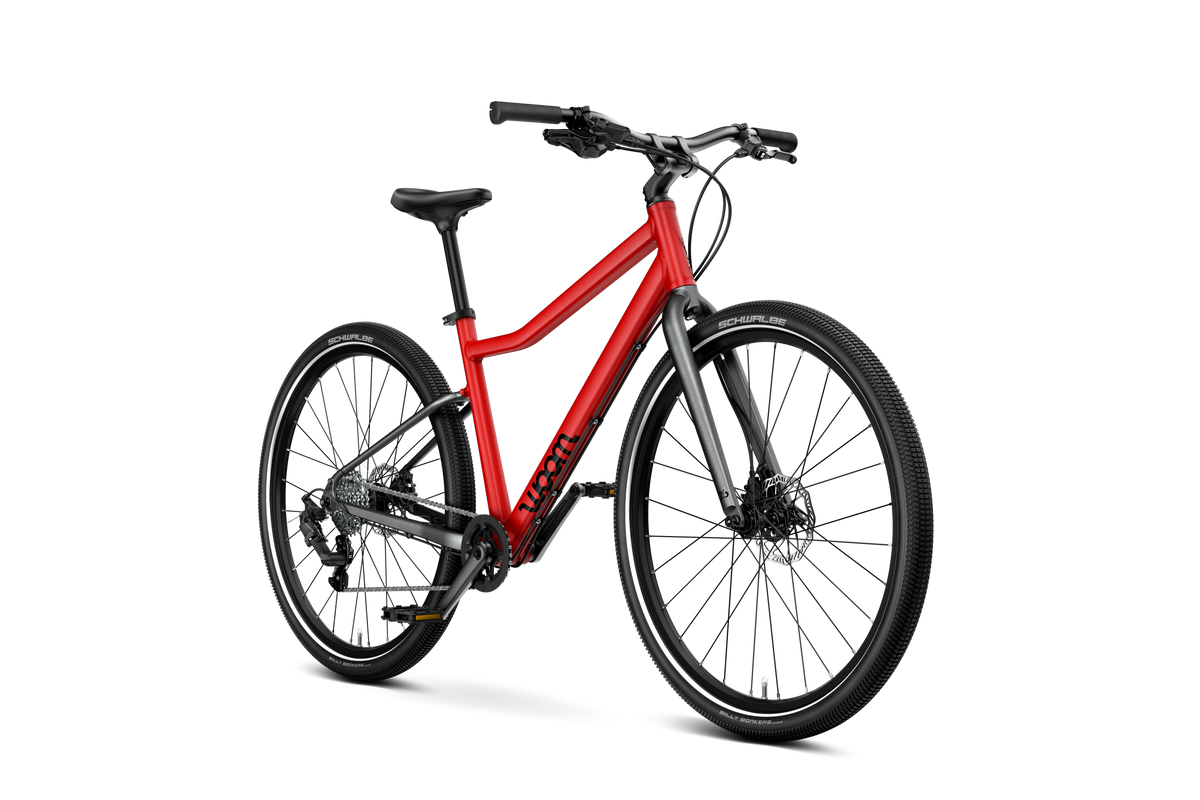 Bicicleta infantil woom EXPLORE 6 en Rojo, perspectiva #Color_Rojo