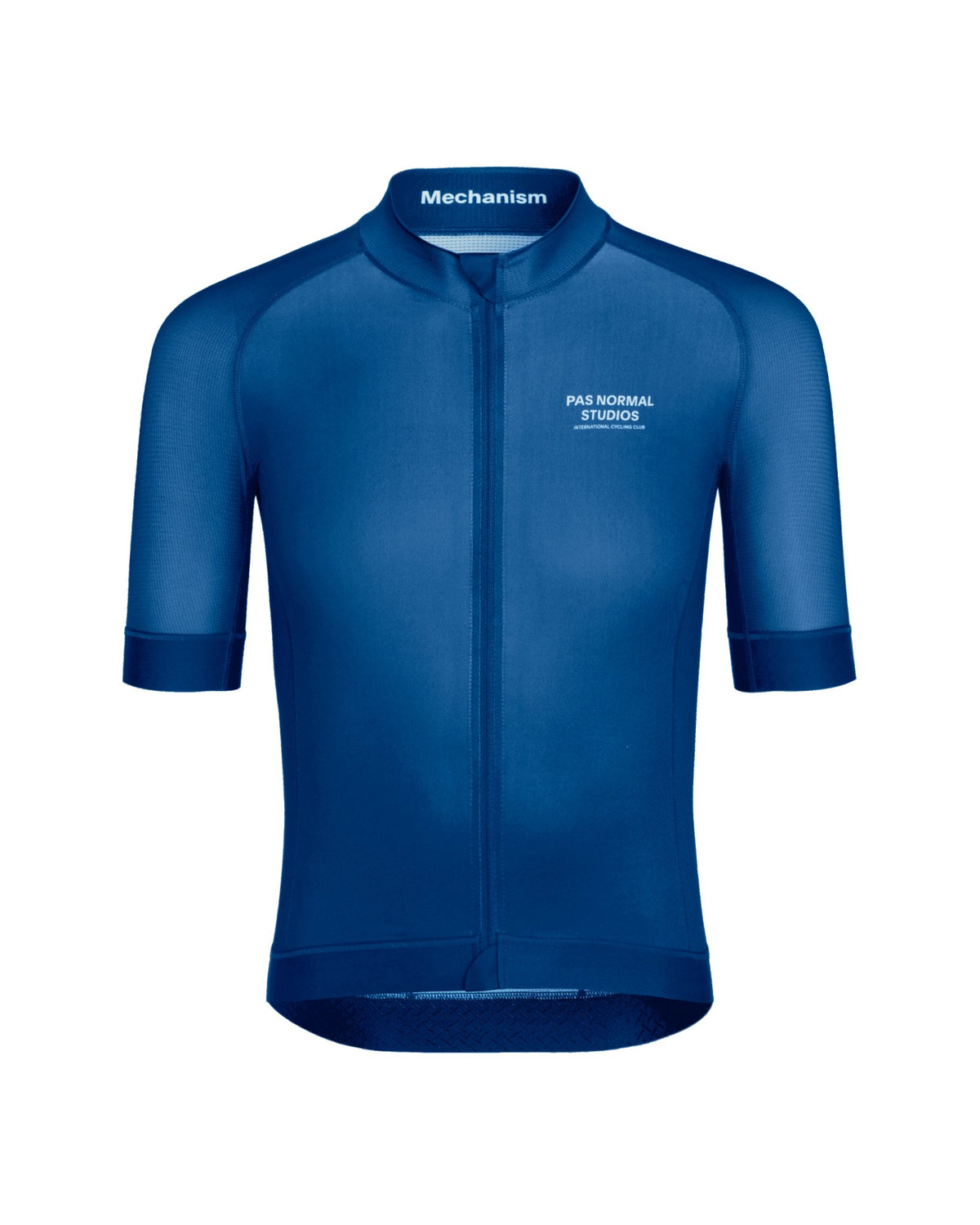 Maillot Corto Pas Normal Studios Mechanism en Dark Blue, producto plano sobre fondo #Color_Dark Blue