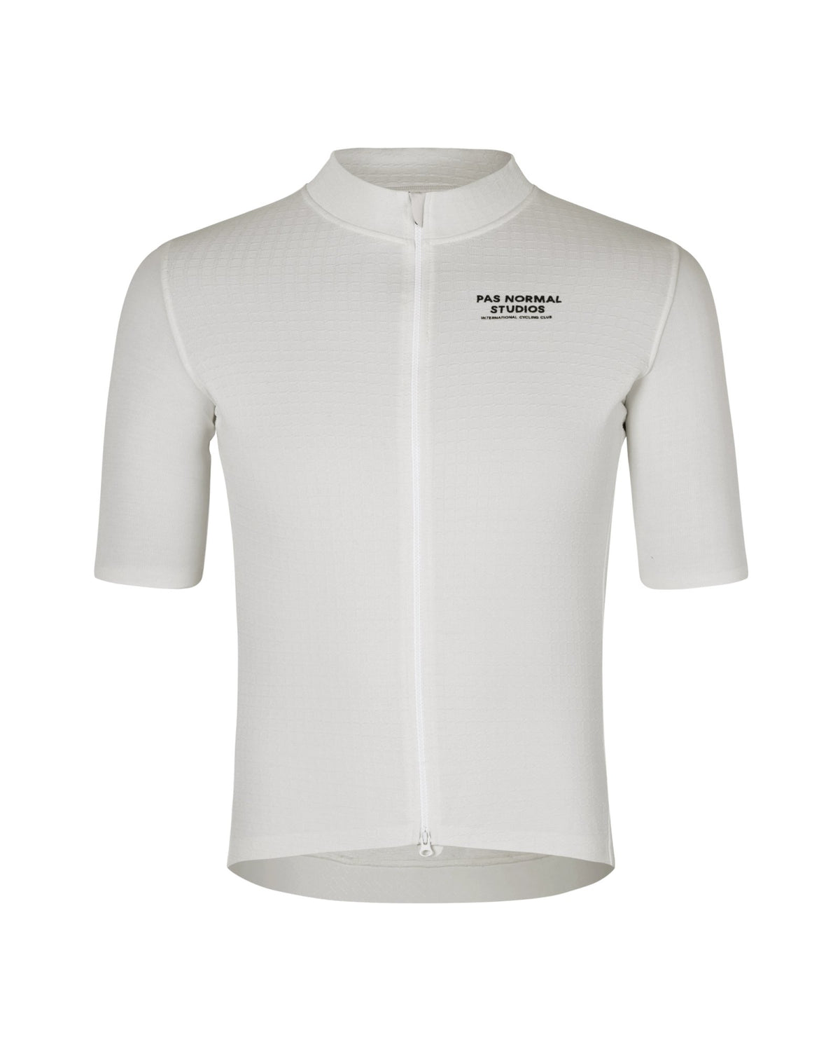 Maillot Corto Pas Normal Studios Escapism Wool en Off White, producto plano sobre fondo #Color_Off White