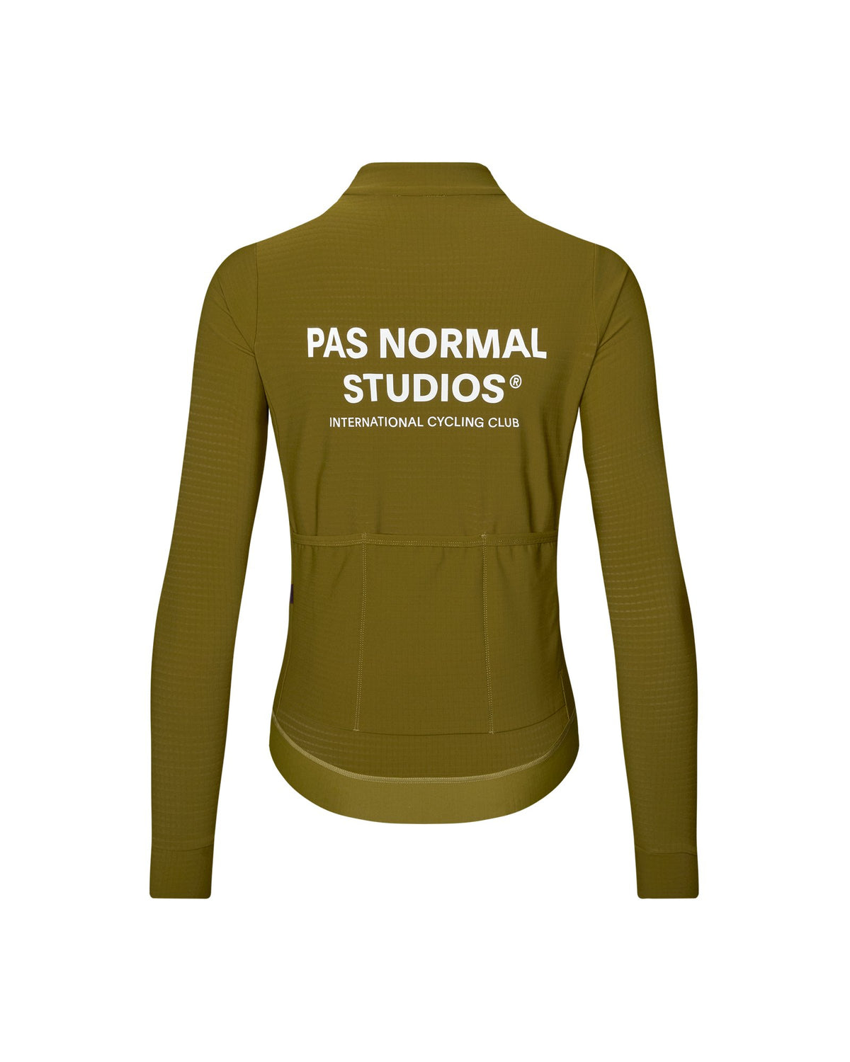 Maillot largo mujer Pas Normal Studios Essential en Khaki Green, bodegón trasero #Color_Khaki Green