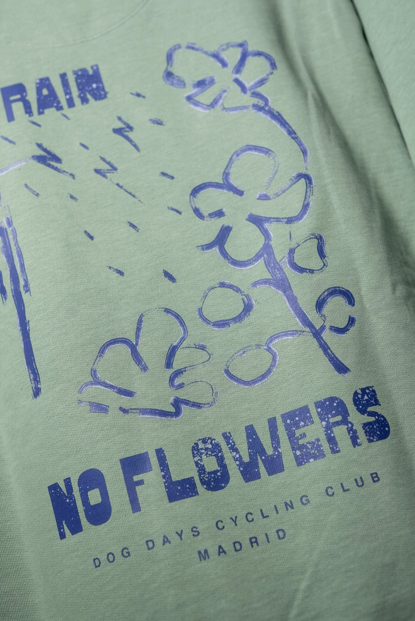 Sudadera No Rain No Flowers Unisex Aloe