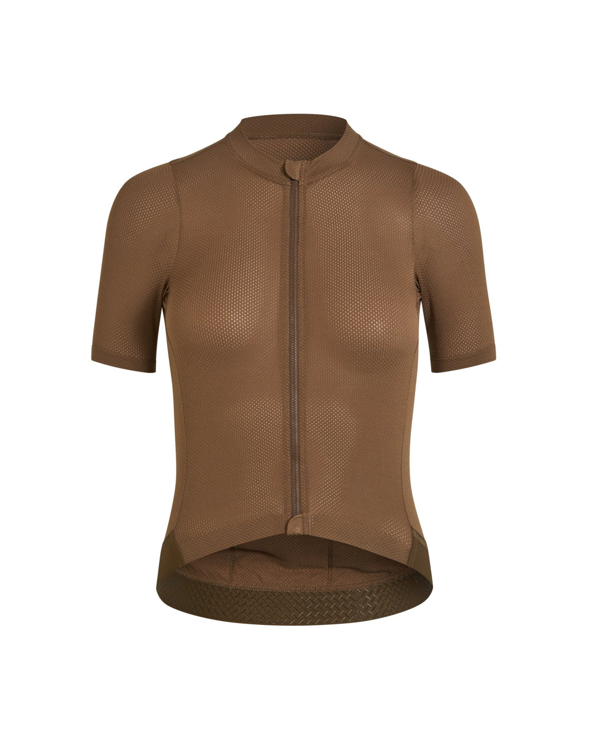 Maillot Pas Normal Studios Solitude Mesh en Brown, vista frontal de estudio #Color_Brown