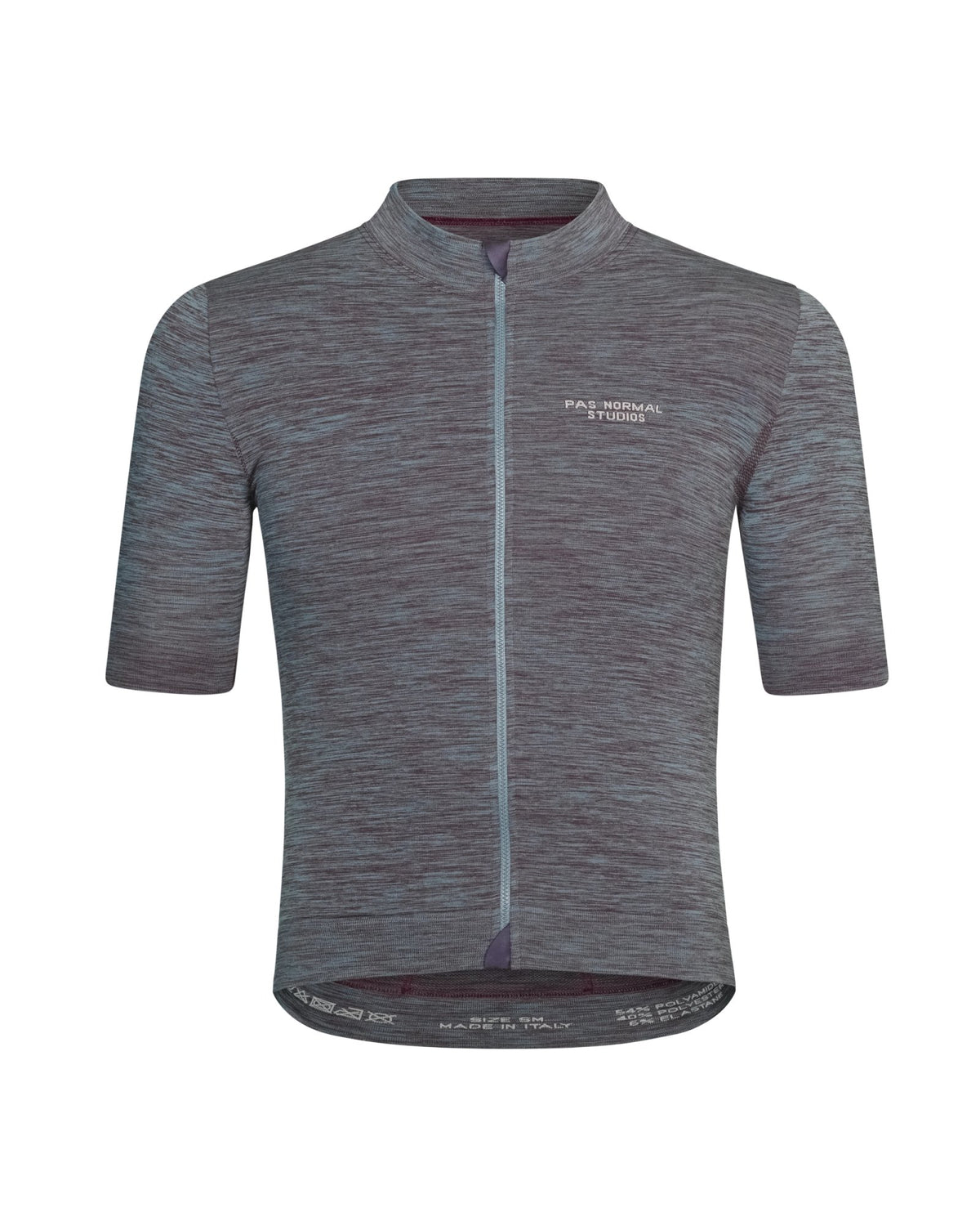 Maillot Corto Pas Normal Studios Escapism Knit en Dusty Blue, producto plano sobre fondo #Color_Dusty Blue