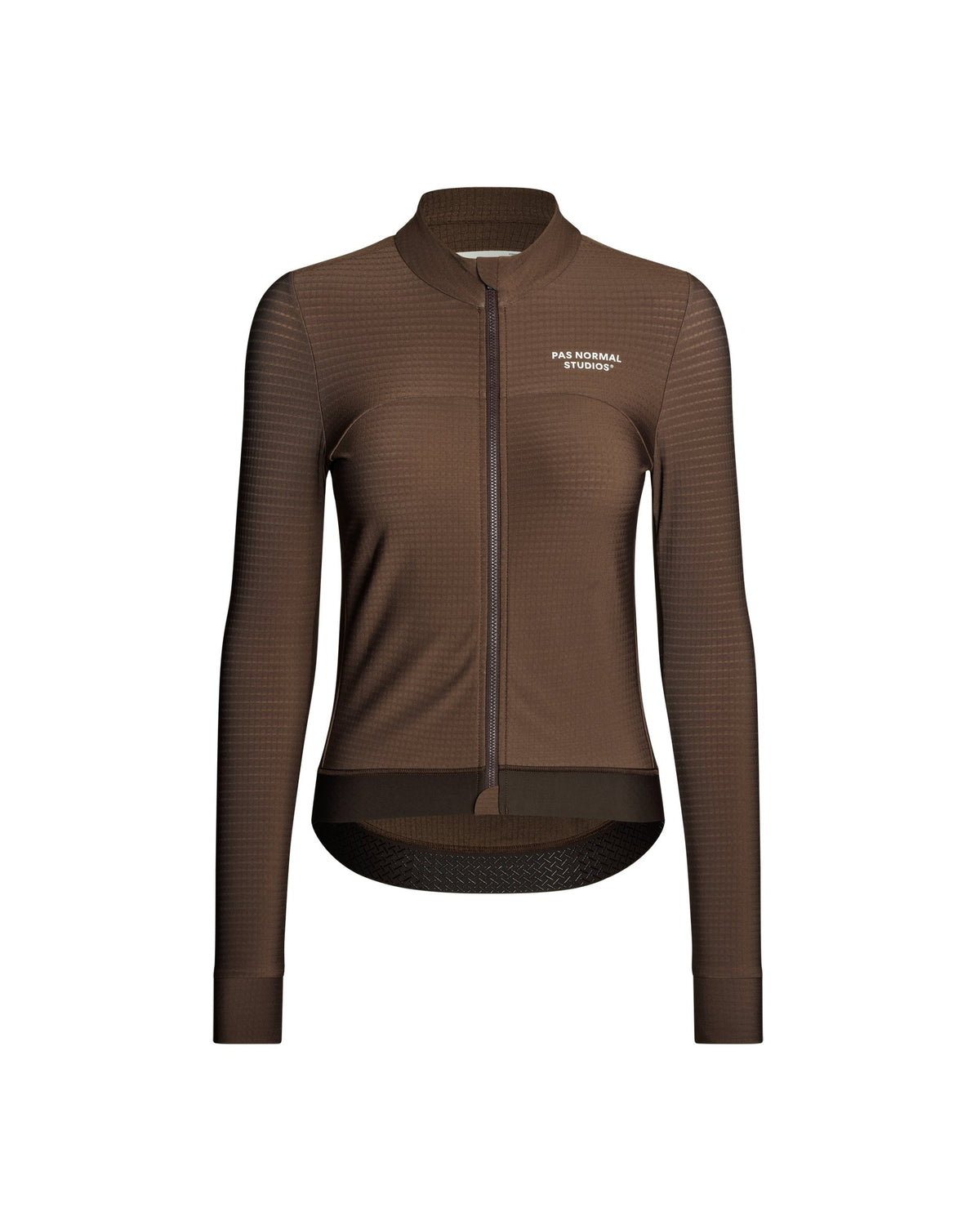 Maillot largo mujer Pas Normal Studios Essential en Light Brown, bodegón frontal #Color_Light Brown