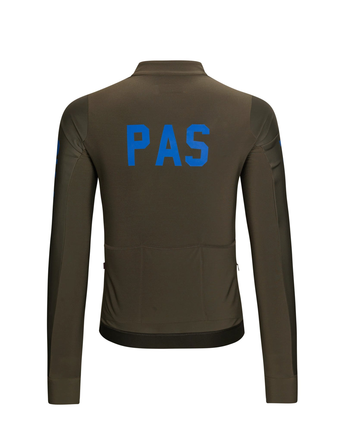 Maillot largo térmico Pas Normal Studios PAS Mechanism Thermal en Dark Olive, vista trasera #Color_Dark Olive
