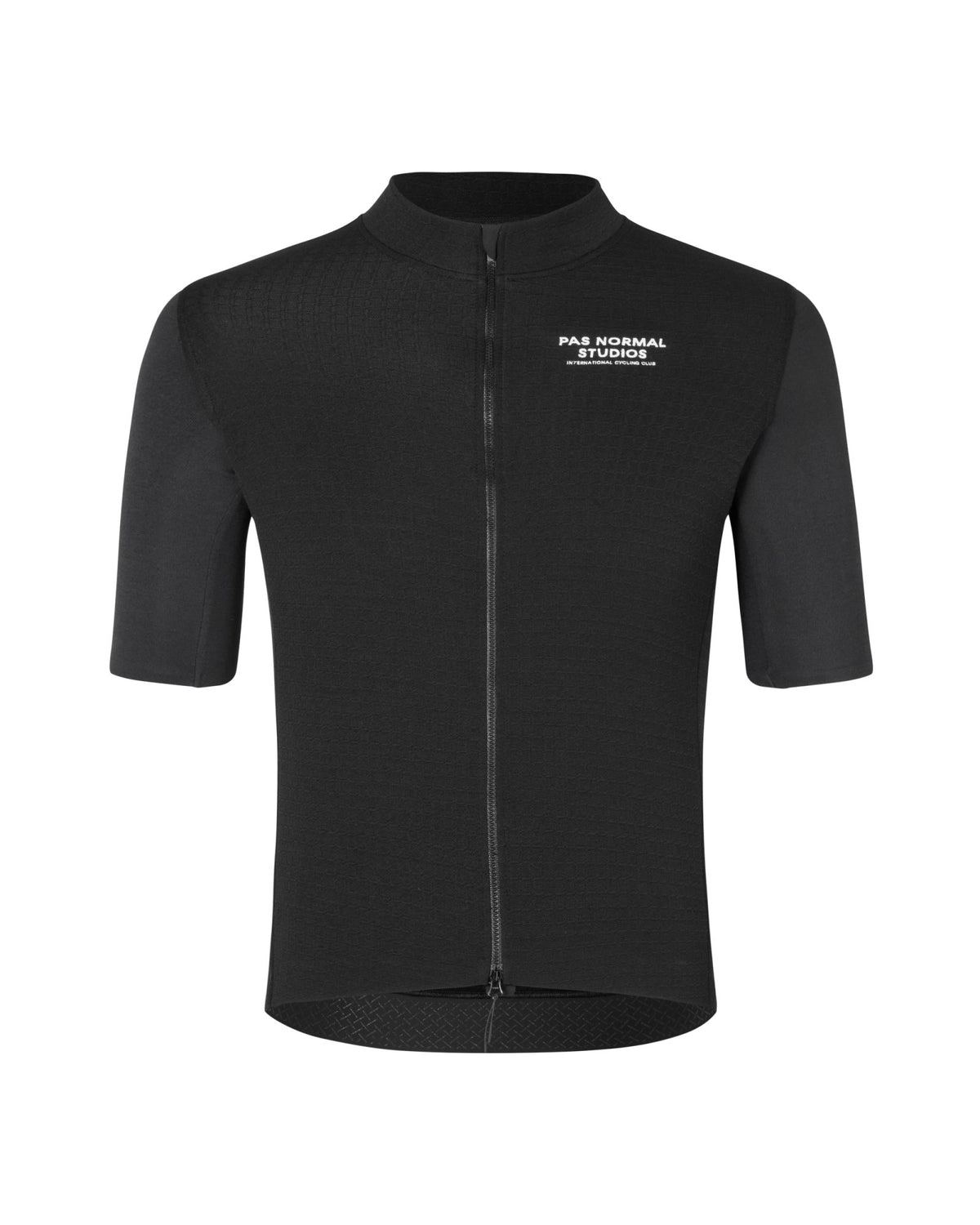 Maillot Corto Pas Normal Studios Escapism Wool en Black, producto plano sobre fondo #Color_Black