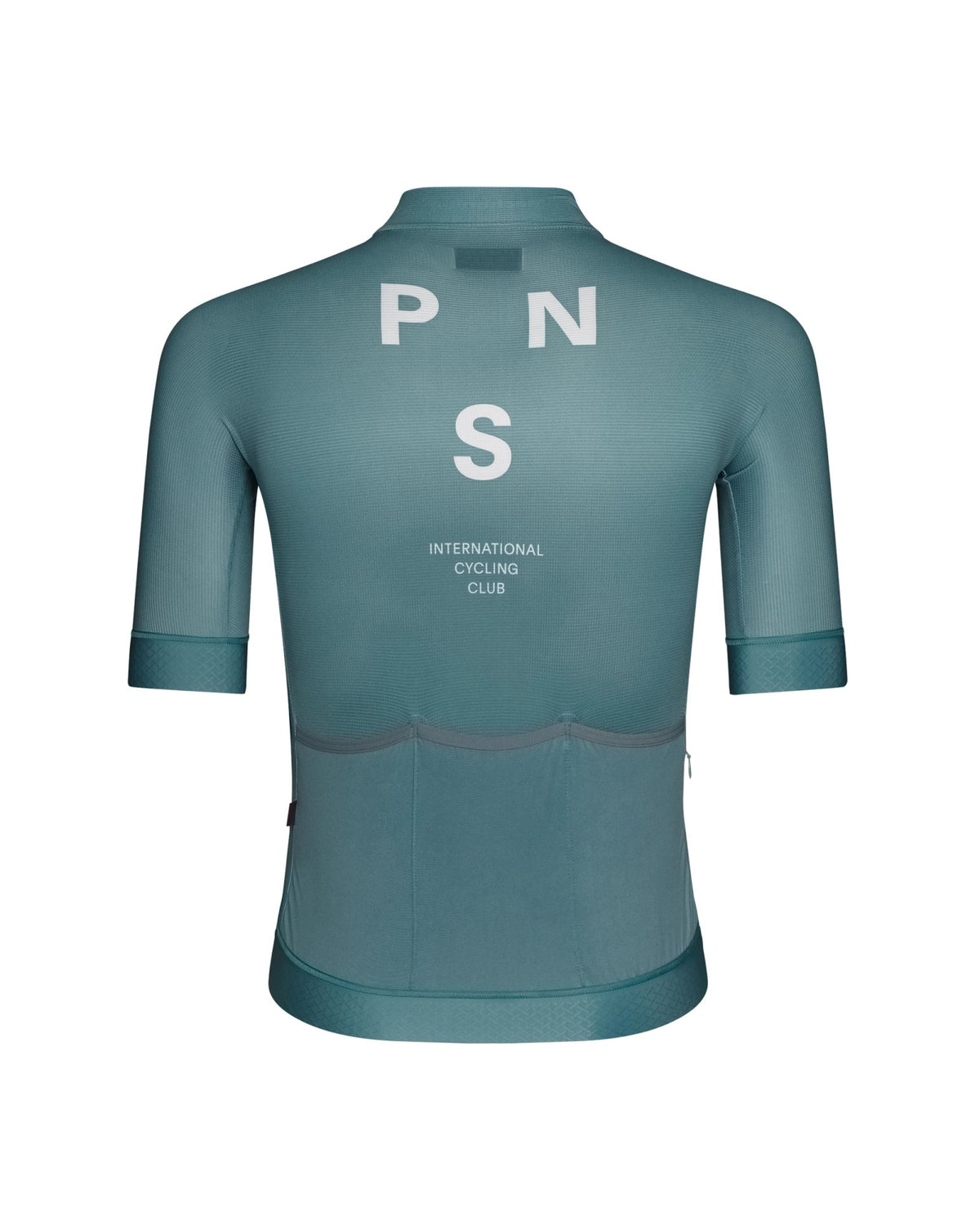 Maillot Corto Pas Normal Studios Mechanism en Dusty Teal, producto plano por detrás #Color_Dusty Teal