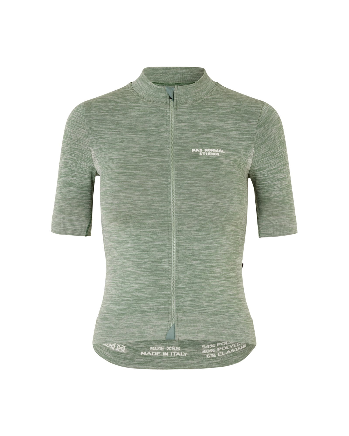 Maillot corto de mujer Pas Normal Studios Escapism Knit en Medium Grey, vista frontal #Color_Medium Grey