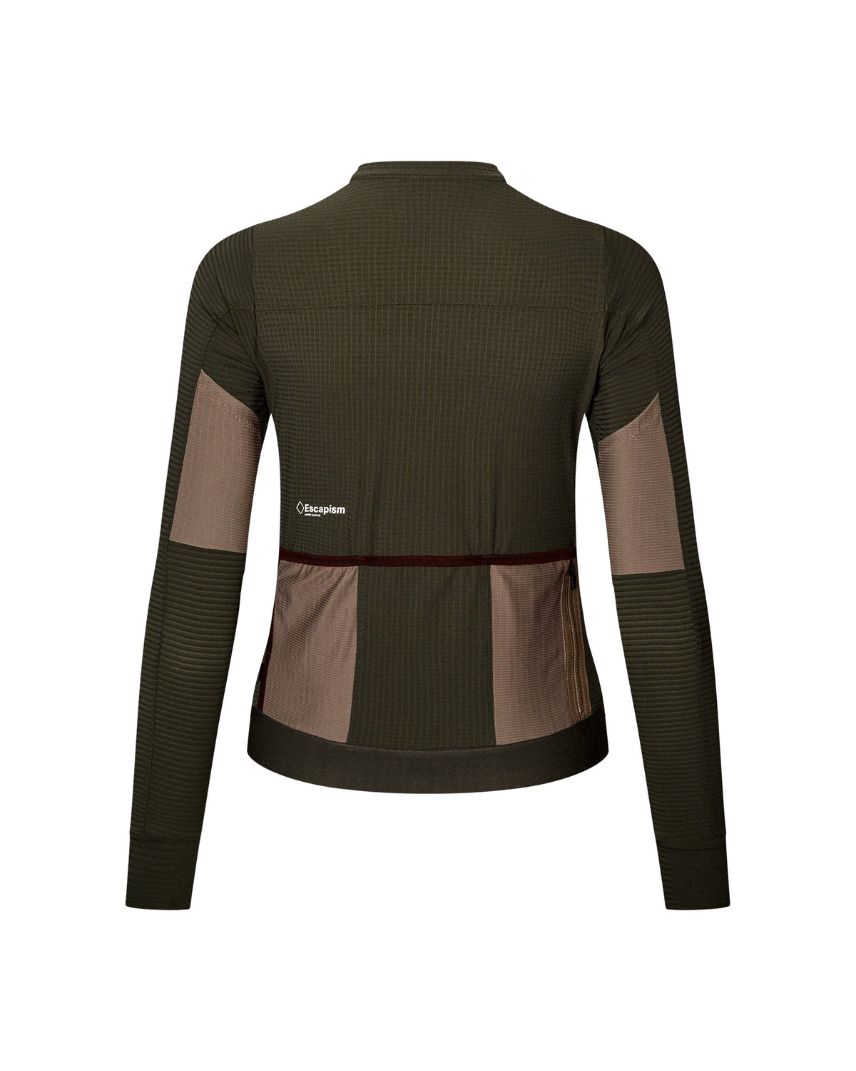 Maillot largo de mujer Pas Normal Studios Escapism en Dark Olive, vista trasera #Color_Dark Olive