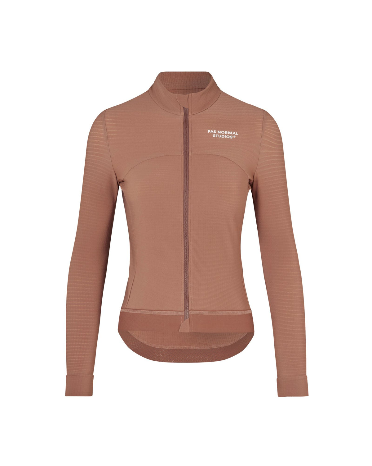 Maillot largo mujer Pas Normal Studios Essential en Clay, bodegón frontal #Color_Clay