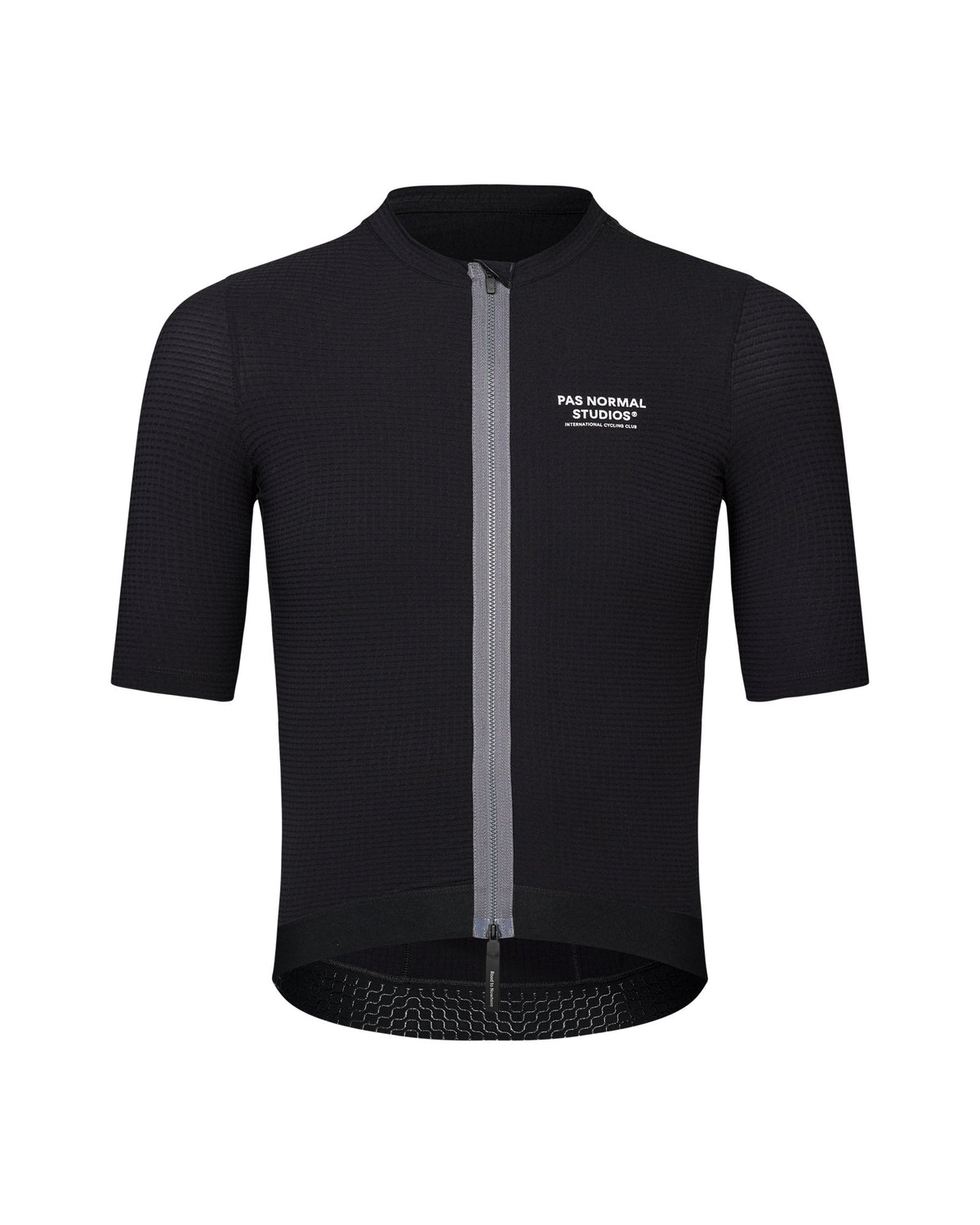 Maillot Corto Pas Normal Studios Escapism en Black, producto plano sobre fondo #Color_Black