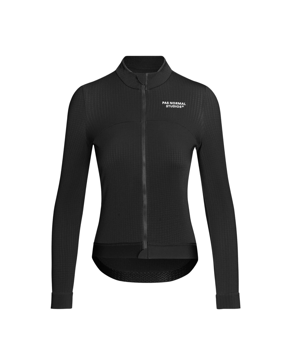 Maillot largo mujer Pas Normal Studios Essential en Black, bodegón frontal #Color_Black