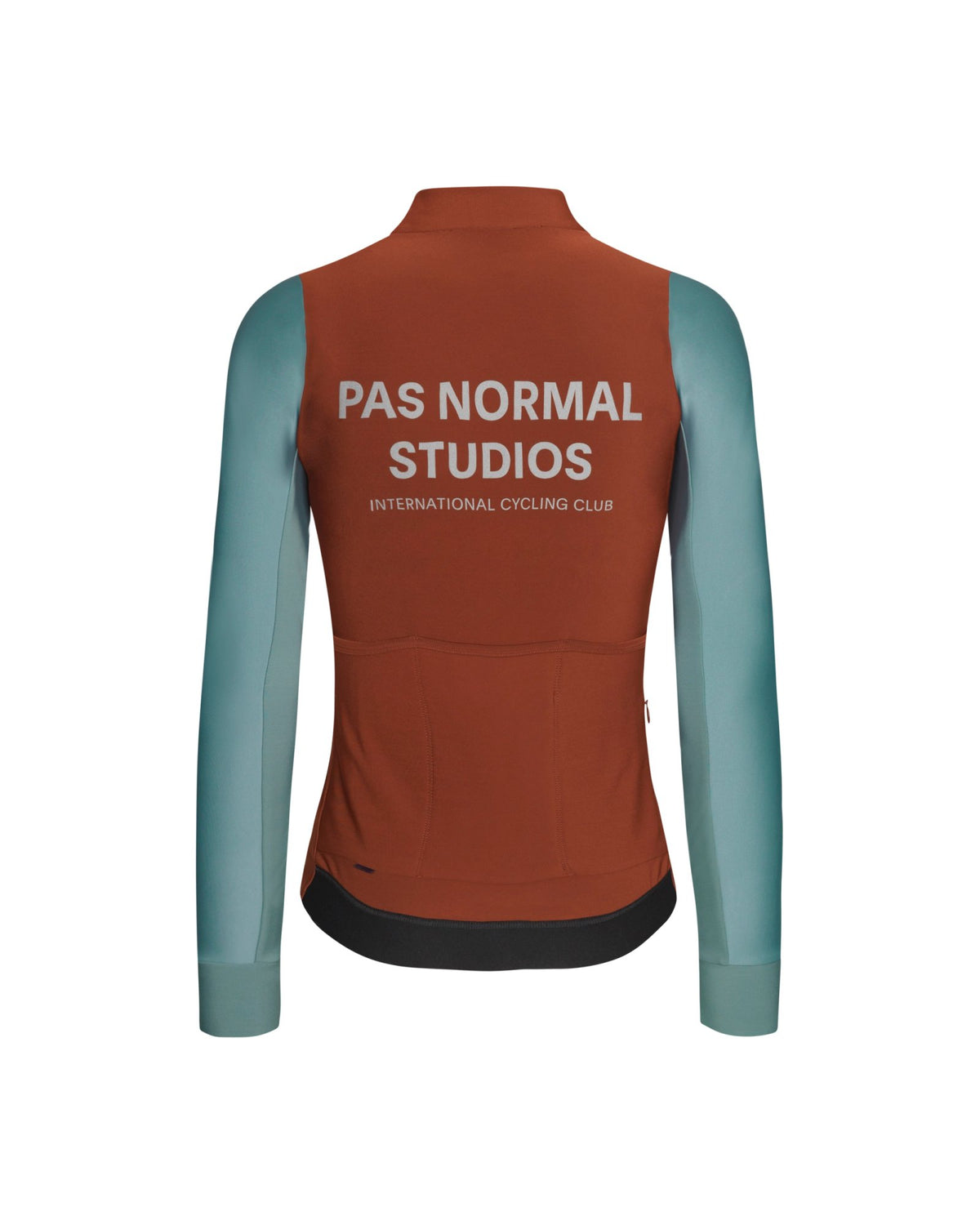 Maillot Mujer Pas Normal Studios Mechanism Thermal en Mahogany / Dusty Teal, vista trasera #Color_Mahogany / Dusty Teal