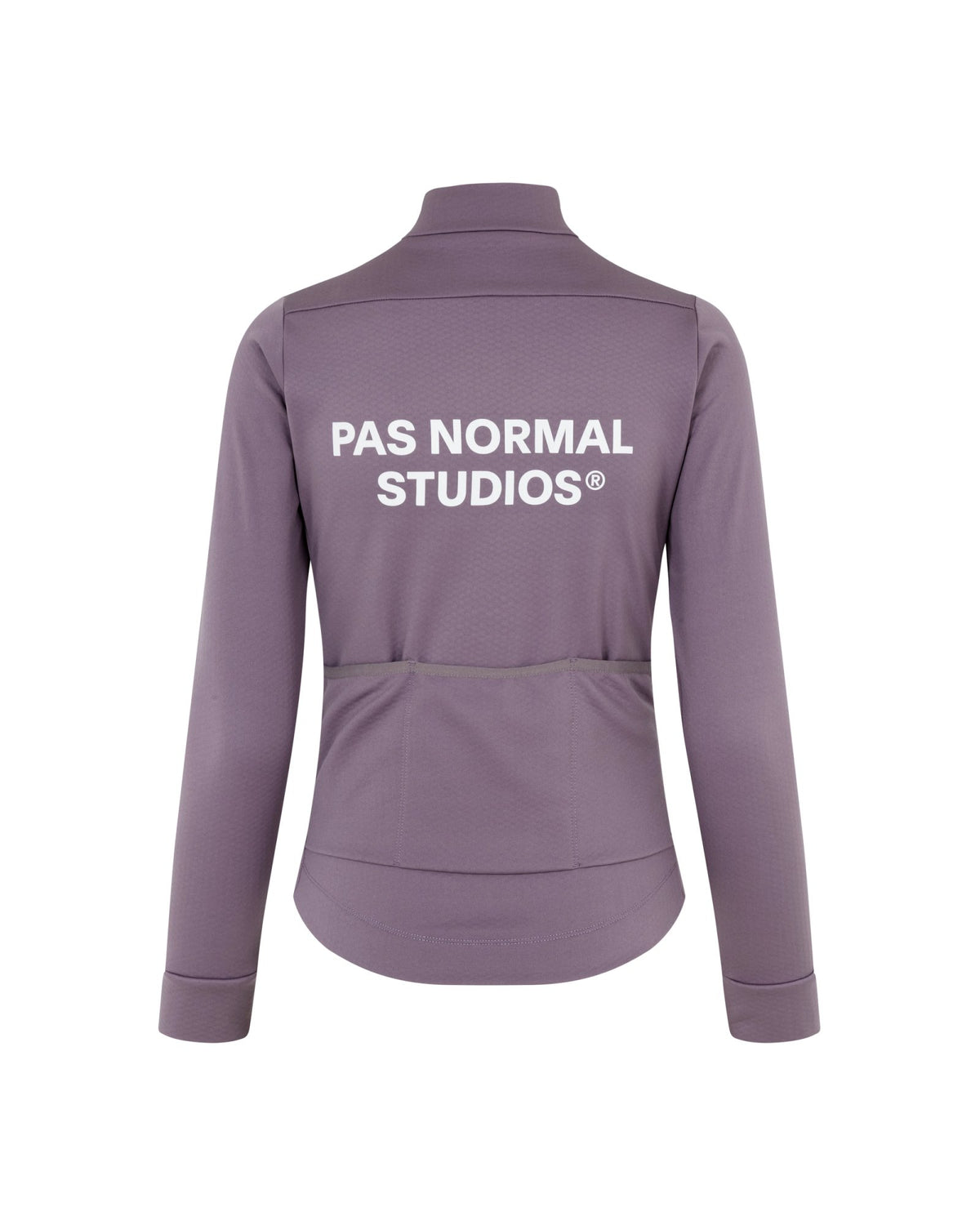 Maillot largo mujer Pas Normal Studios Essential Thermal en Dusty Purple, bodegón trasero #Color_Dusty Purple