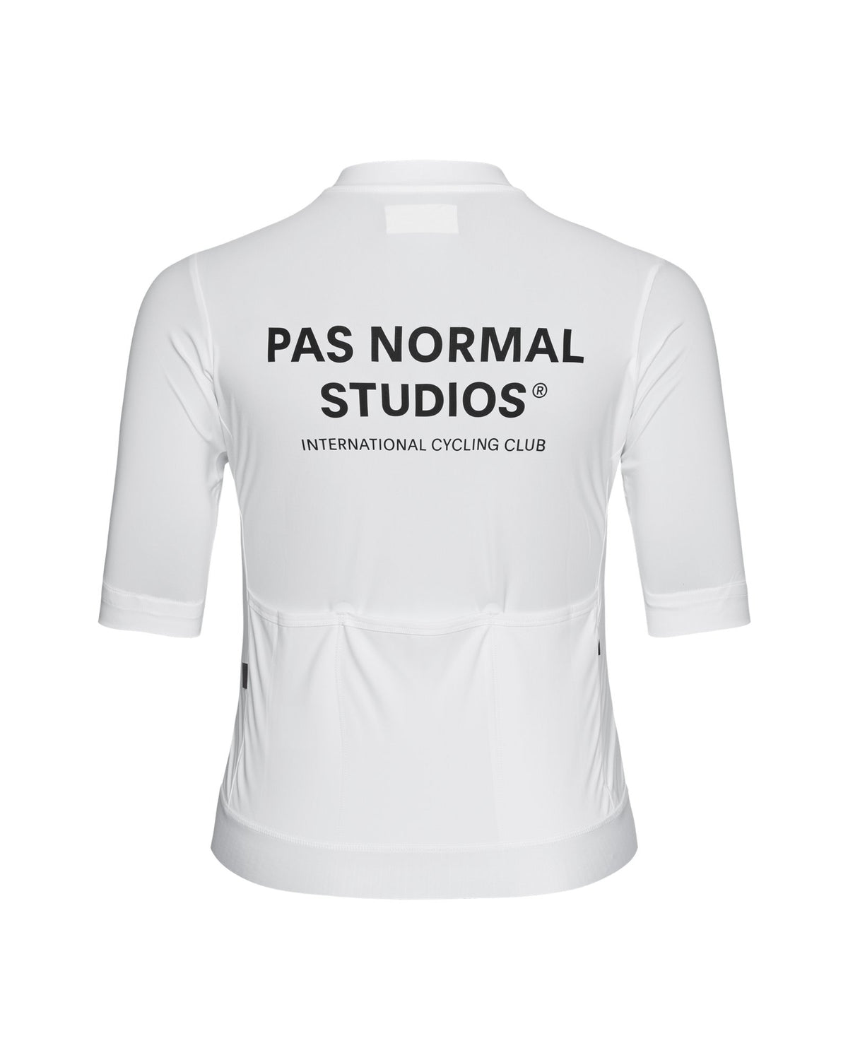 Maillot corto de mujer Pas Normal Studios Essential en White, vista trasera #Color_White