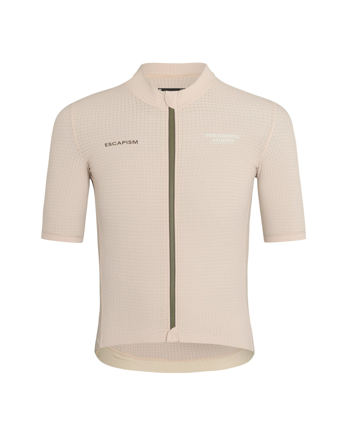 Maillot Corto Pas Normal Studios Escapism Light en Sand, producto plano sobre fondo #Color_Sand