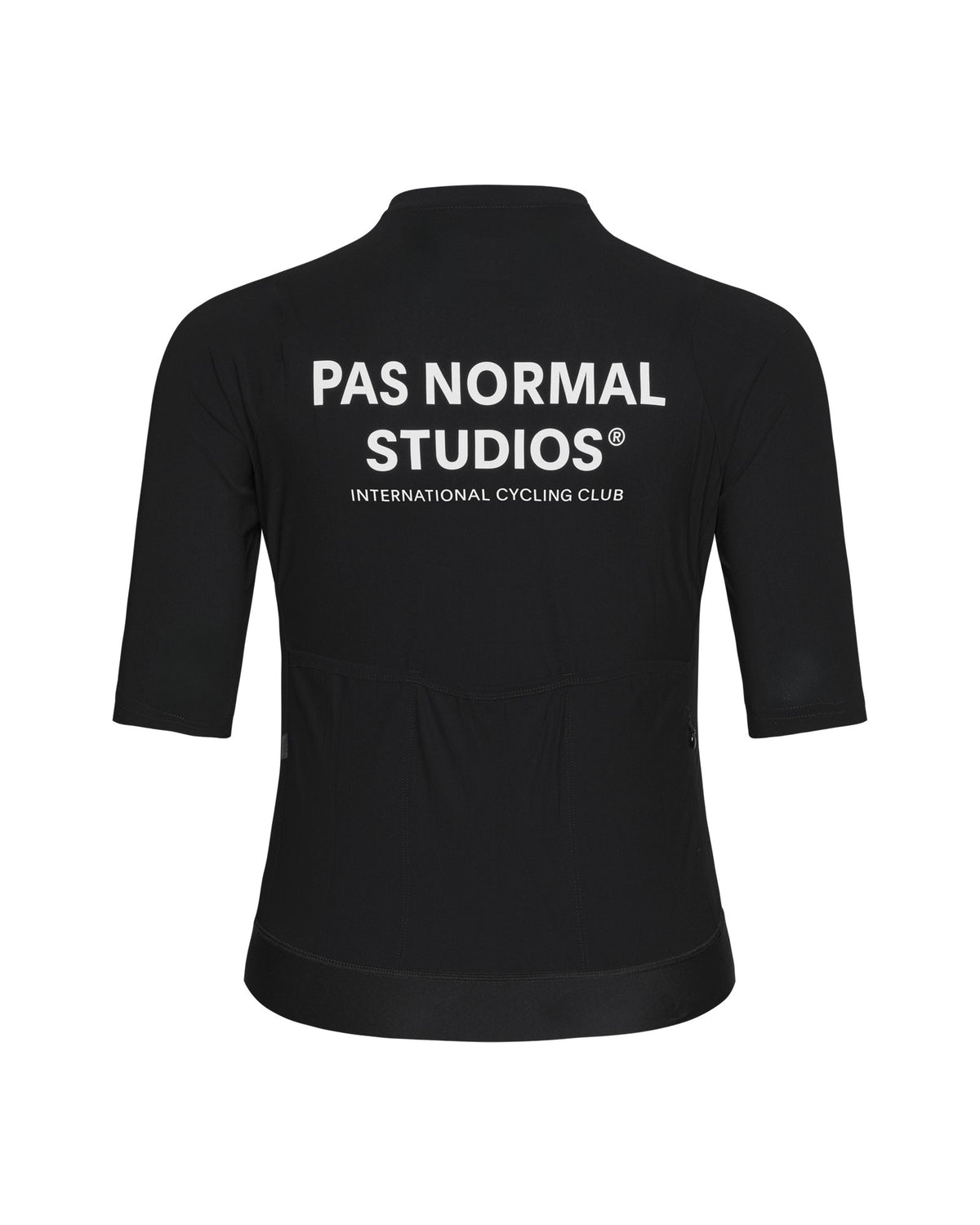 Maillot corto de mujer Pas Normal Studios Essential en Black, vista trasera #Color_Black