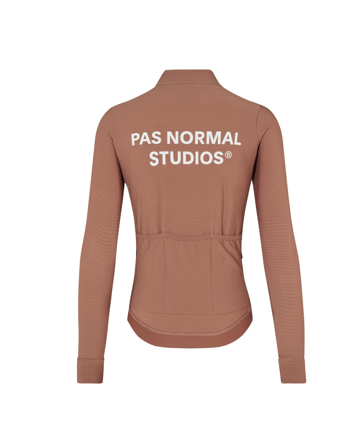 Maillot largo mujer Pas Normal Studios Essential en Clay, bodegón trasero #Color_Clay