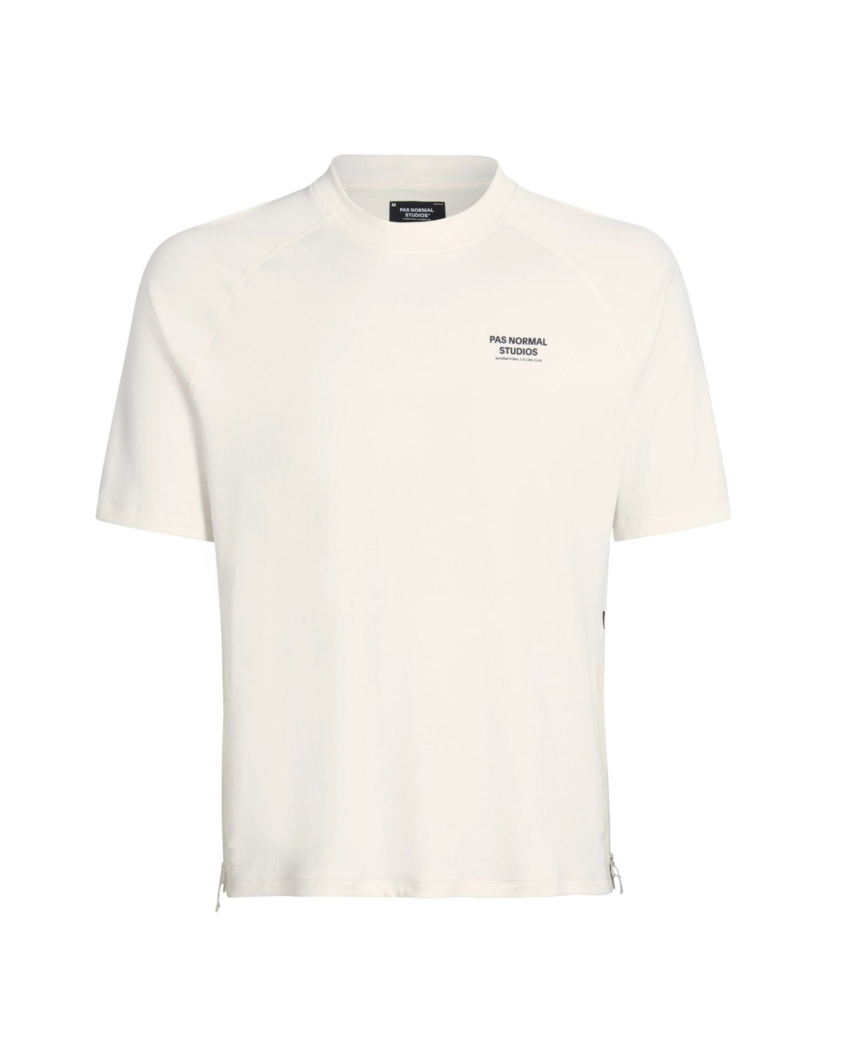 Camiseta técnica corta de mujer Pas Normal Studios Escapism en Off White, vista frontal #Color_Off White