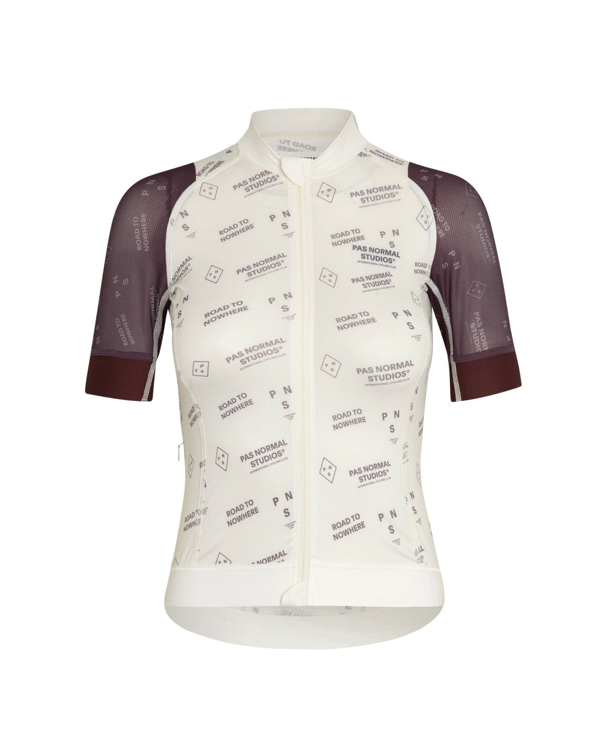 Maillot Corto Mujer Pas Normal Studios Mechanism Late Drop en Off White Contrast, bodegón frontal #Color_Off White Contrast