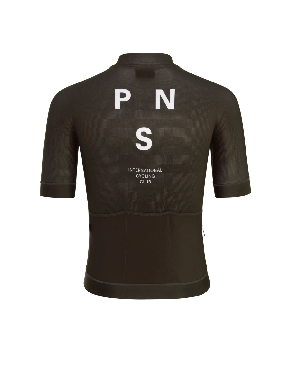 Maillot Corto Pas Normal Studios Mechanism en Dark Olive, producto plano por detrás #Color_Dark Olive