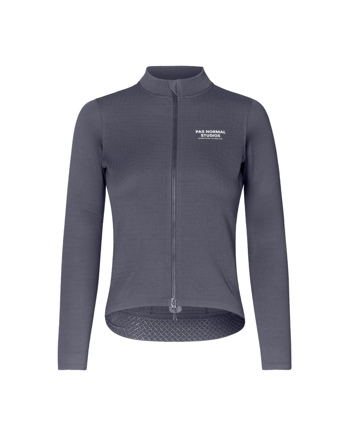 Maillot largo de mujer Pas Normal Studios Escapism Wool en Steel, vista frontal #Color_Steel