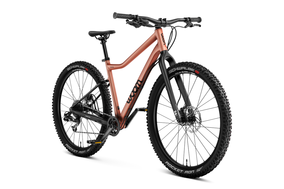 Bicicleta de Montaña Infantil woom OFF 6 en Cobre terra, perspectiva #Color_Cobre terra