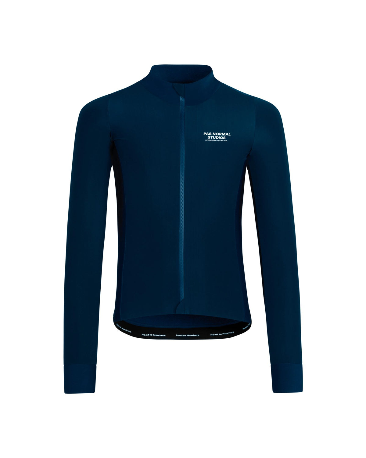 Maillot largo térmico Pas Normal Studios Mechanism Thermal en Navy, vista frontal #Color_Navy