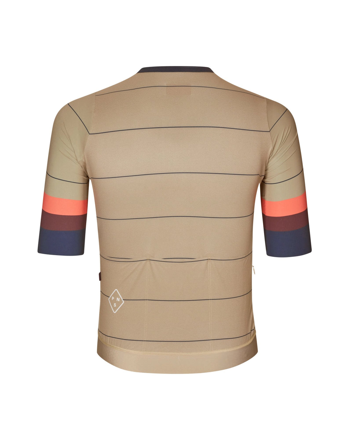 Maillot corto Pas Normal Studios Solitude Late Drop en Beige, vista trasera #Color_Beige