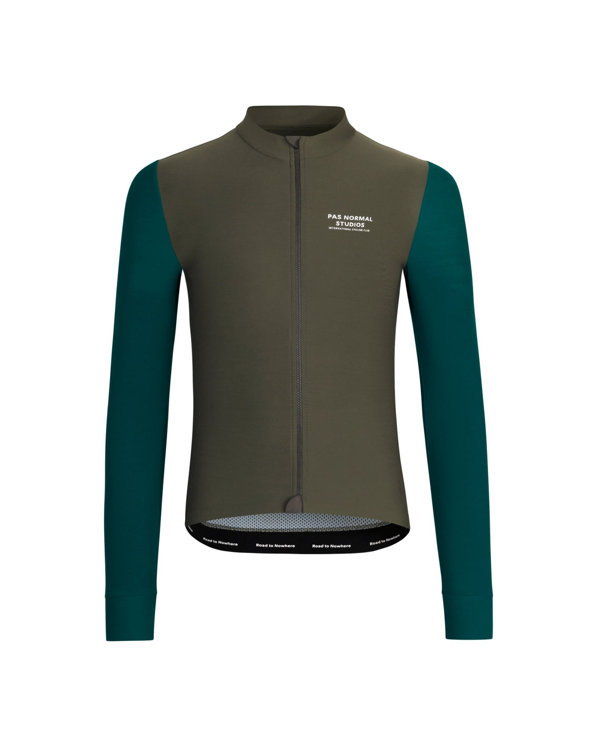 Maillot Largo Pas Normal Studios Mechanism en Olive, vista frontal #Color_Olive