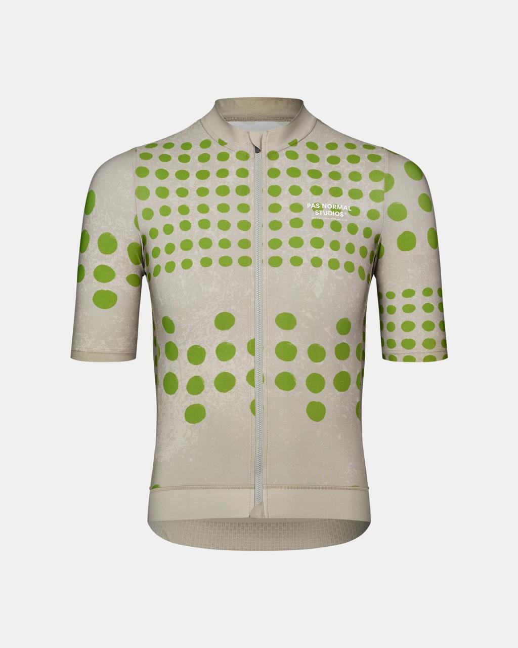 Maillot Corto Pas Normal Studios Essential en Dot Bone, producto plano sobre fondo #Color_Dot Bone