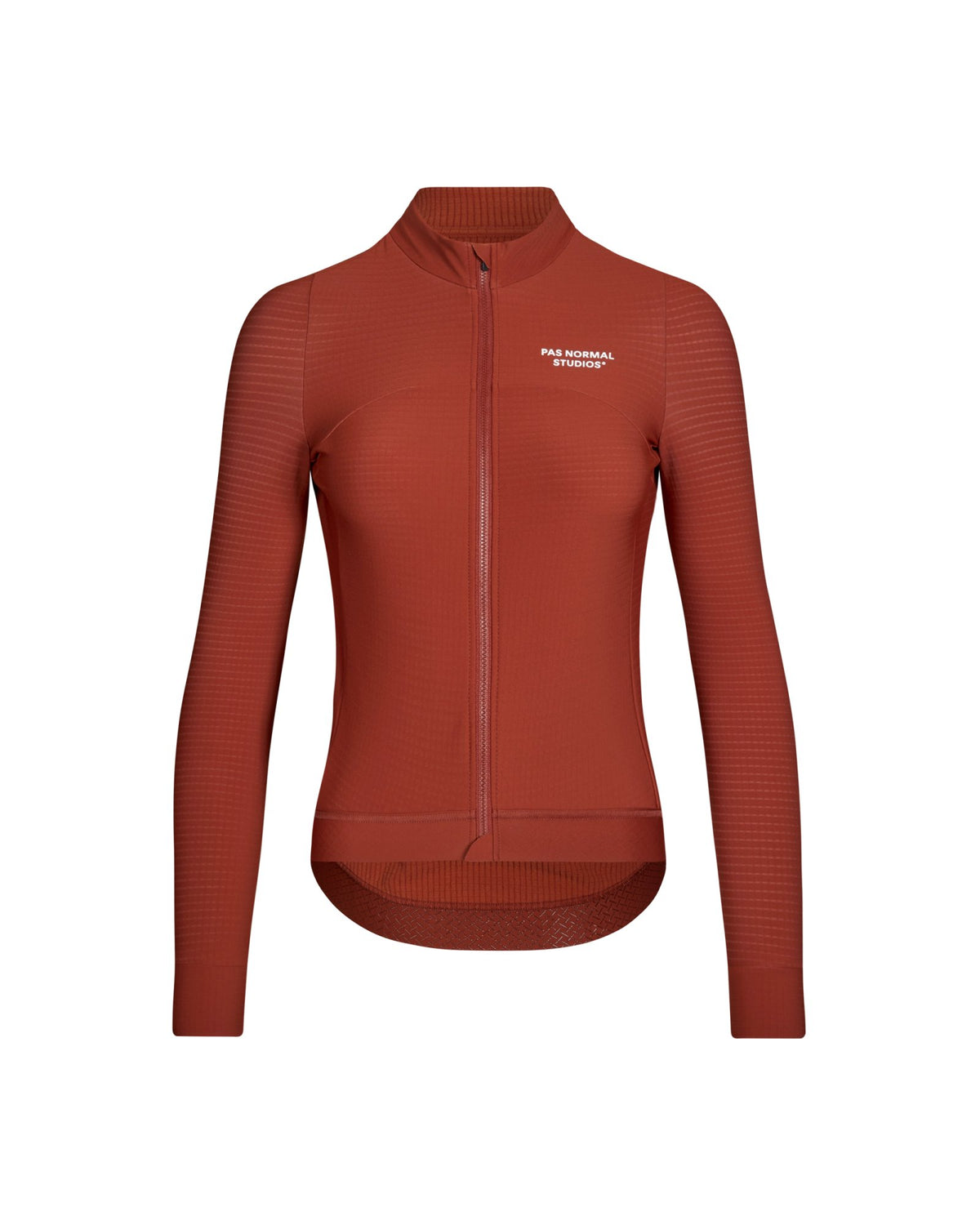 Maillot largo mujer Pas Normal Studios Essential en Brick, bodegón frontal #Color_Brick