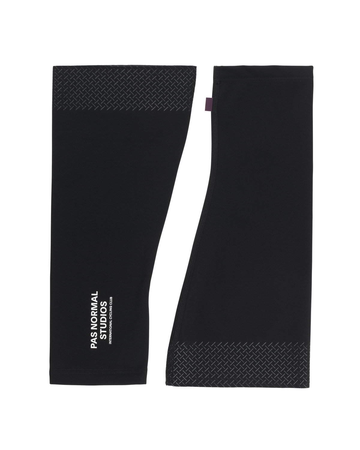 Logo Knee Warmers Black en vista plana #Color_Black