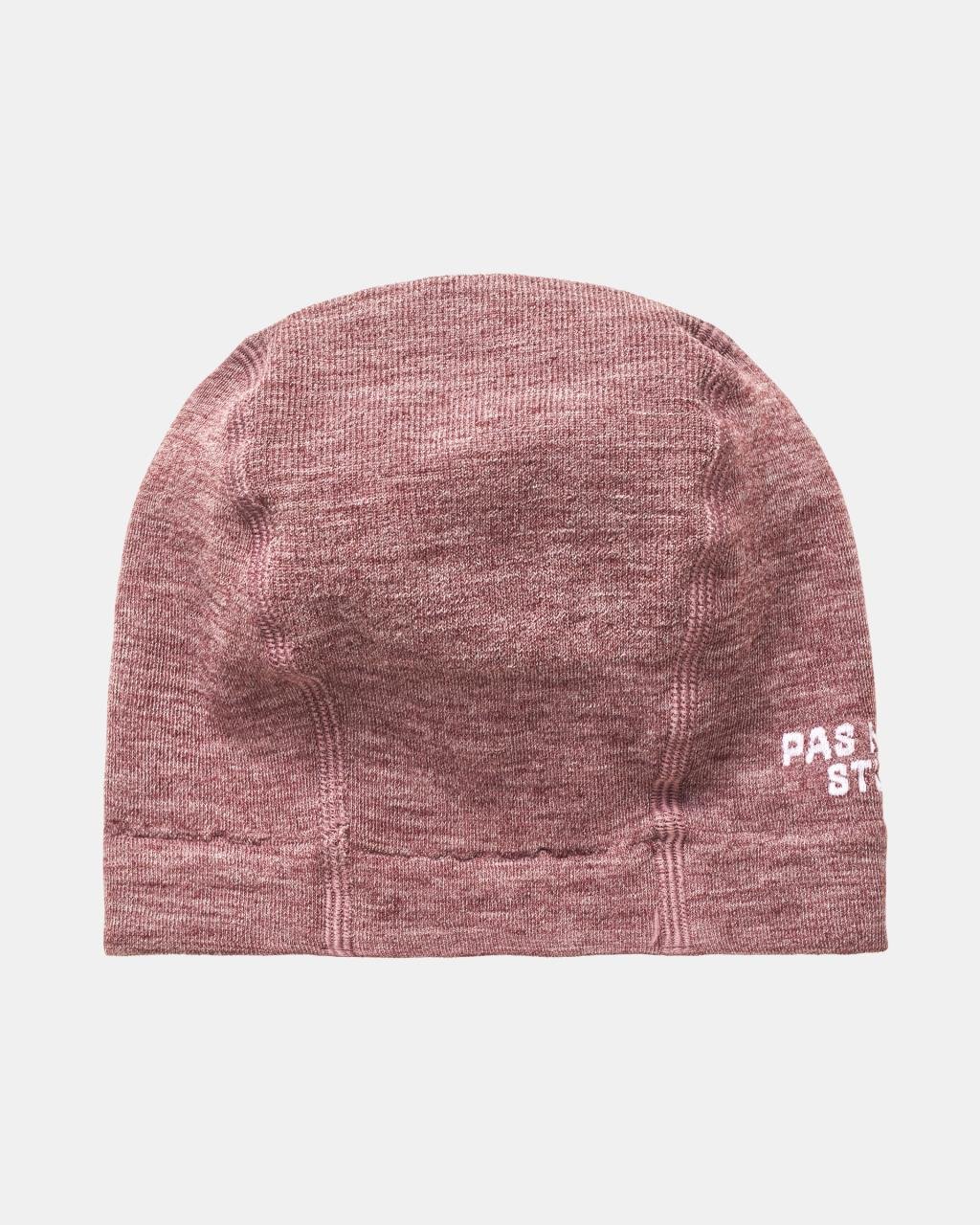 Gorro Ciclismo Pas Normal Studios Logo Merino Knit Beanie Maroon #Color_Maroon